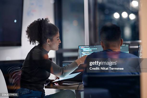 cloud-based agile workflows enhance transparency and bridge the gap between developers and stakeholders. by centralizing communication, these methodologies ensure that software development remains aligned with core business objectives. - software development team stock pictures, royalty-free photos & images