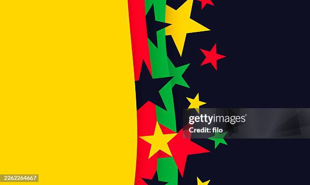 juneteenth black history month abstract background - american civil rights movement stock illustrations