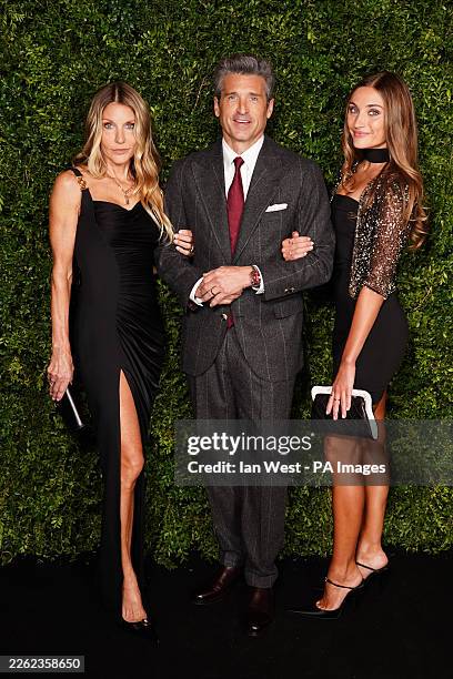 Jillian Dempsey and Patrick Dempsey arriving for the Charles Finch and Chanel pre-Bafta party, at 5 Hertford Street, London. Picture date: Saturday...