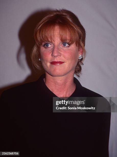 Sarah Ferguson attends a Giorgio Armani party at the Lexington Avenue Armory on September 12, 1996 in New York City.