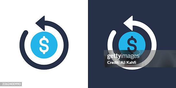 cashback glyph solid icon. solid icon that can be applied anywhere, simple, pixel perfect and modern style. - loan process stock illustrations
