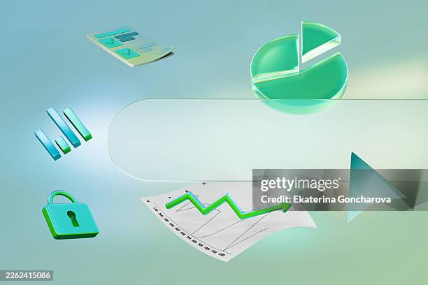 business analytics data management dashboard with glass elements - multitasking computer stock pictures, royalty-free photos & images