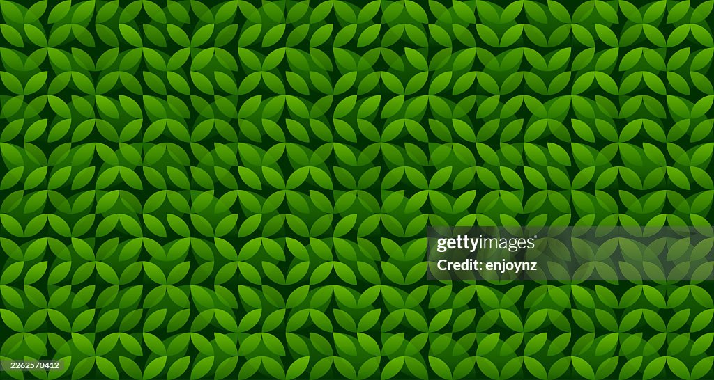 Seamless abstract hedge, nature, plants, gardening, landscaping pattern.