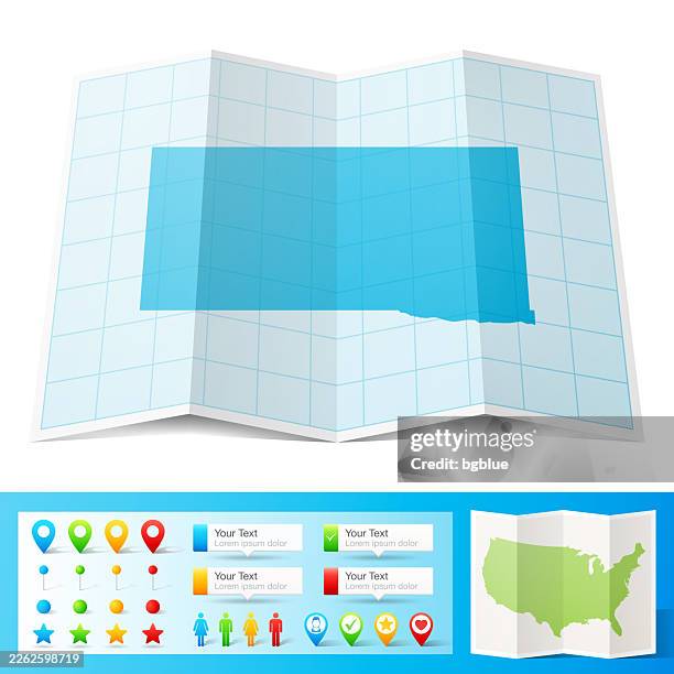 dawson county, nebraska map with location pins on white background - you are here stock illustrations
