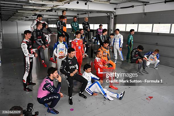 The 2026 Formula 1 drivers pose for a photo during the F1 Photocall at Bahrain International Circuit on February 11, 2026 in Bahrain, Bahrain.