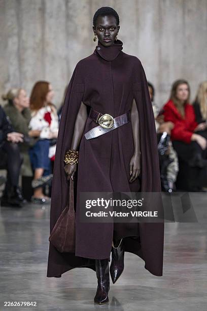 Model walks the runway at the Joseph Ready to Wear Fall/Winter 2026-2027 fashion show during London Fashion Week February 2026 on February 20, 2026...