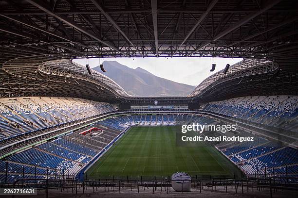 General view inside the Monterrey Stadium on February 17, 2026 in Monterrey, Mexico.