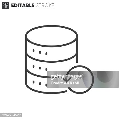 Data Backup thin line icons collection. Editable stroke. Vector illustration. Data Backup thin line icons collection. Editable stroke. Vector illustration.