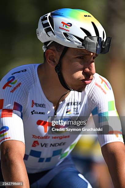 Rayan Boulahoite of France and Team TotalEnergies reacts after the 72nd Vuelta a Andalucia Ruta Ciclista Del Sol 2026, Stage 4 a 166km stage from...