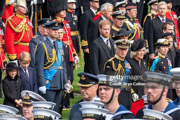 Britain's Royal family, Prince William the Prince of Wales, Princess Charlotte, Prince George, Prince Richard the Duke of Gloucester, Birgitte the...