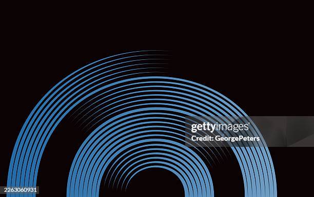 concentric circles background - half circle infographic stock illustrations