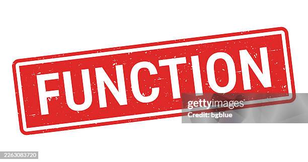 function - red rubber stamp on white background - mathematical function stock illustrations