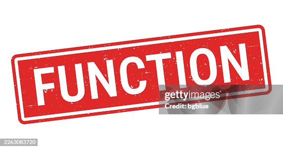 Function - Red rubber stamp on white background Function - Red rubber stamp on white background