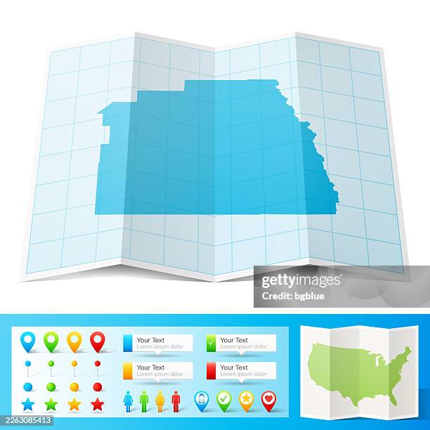 tulare county, california map with location pins on white background - visalia california stock illustrations