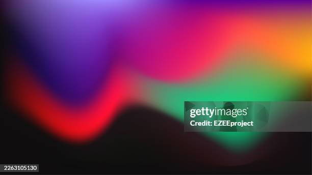 abstract gradient background. modern blurred mesh texture for digital presentation. vibrant colord style fluid background vector. smooth abstract transition background for web design - rainbow mesh background stock illustrations