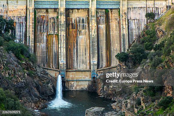 Picadas reservoir and dam, on 22 February, 2026 in Aldea del Fresno, Madrid, Spain. The Fundacion de los Ferrocarriles Españoles has completed the...