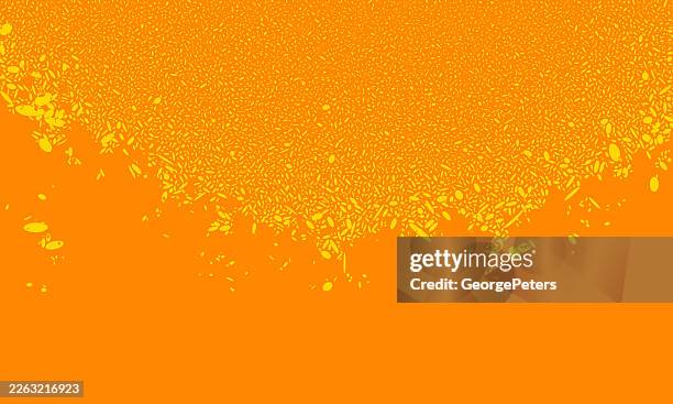 dissolving, falling ovals abstract background - ice exploding stock illustrations