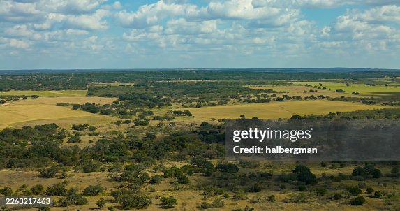 Aerial View of Rolling Hills and Farmland in McCulloch County, Texas Aerial View of Rolling Hills and Farmland in McCulloch County, Texas