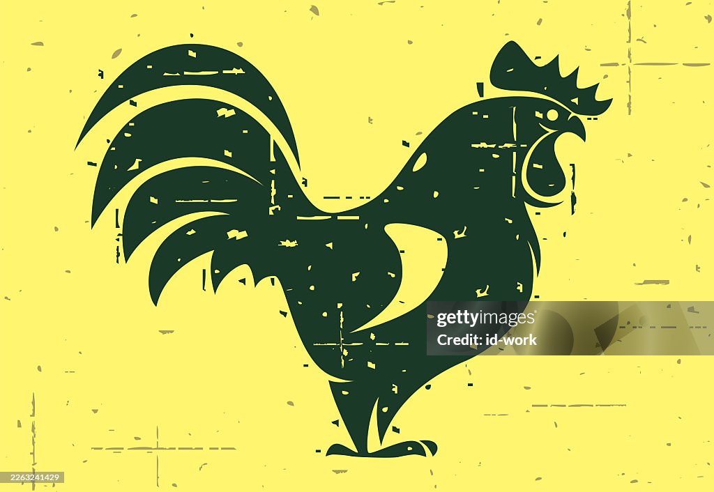 Rooster silhouette
