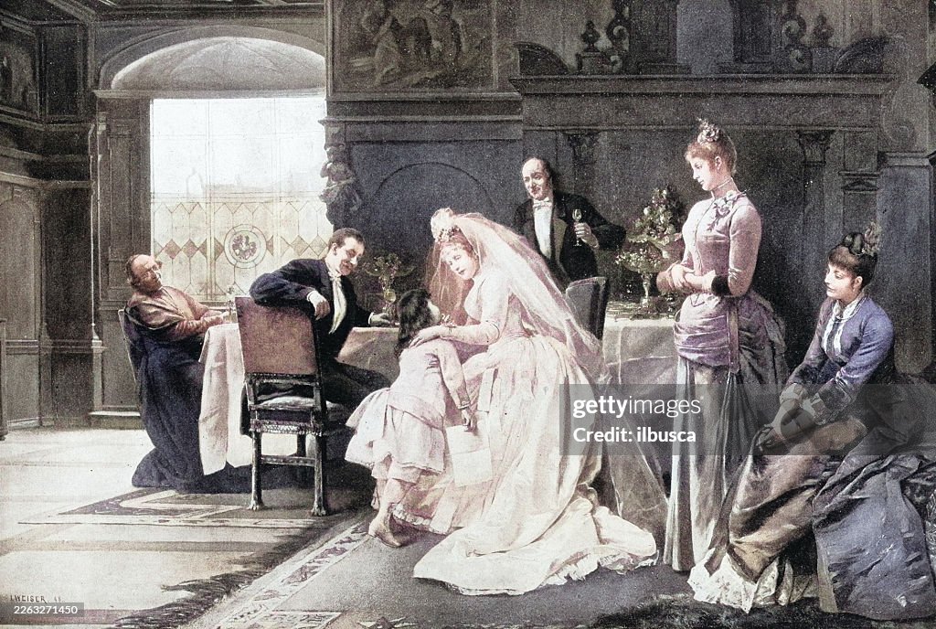 19th Century Painting: J Weiser, The New Mamma