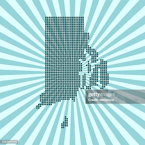 rhode island map - sunshine state stock illustrations