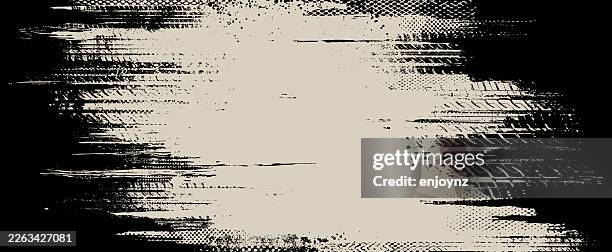 tire tracks frame banner border stock illustration - motocross stock illustrations