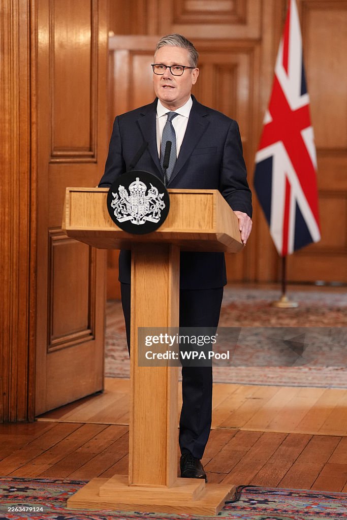 British PM Keir Starmer Delivers Statement After U.S. And Israel Attack Iran