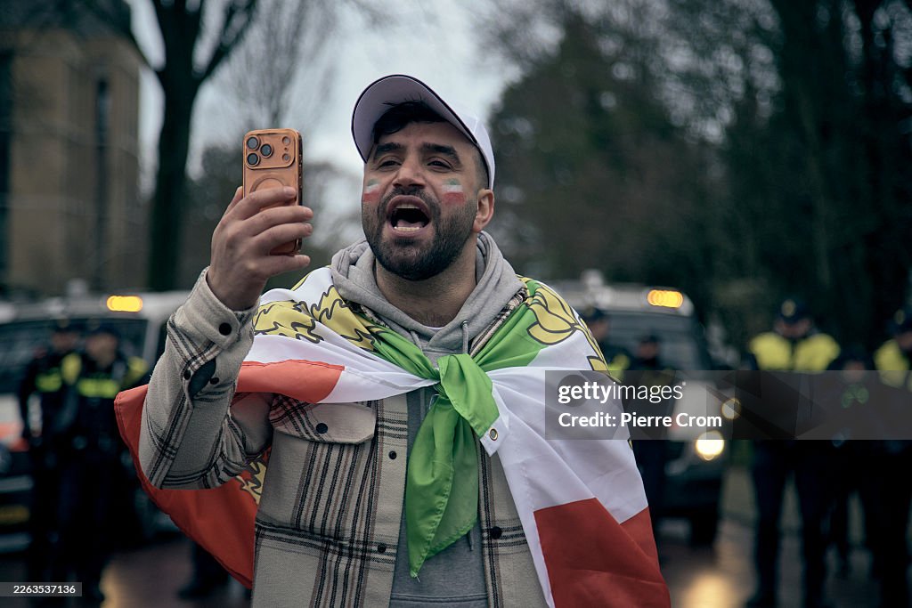 Iranian Diaspora In The Netherlands Gather To Support Regime Change