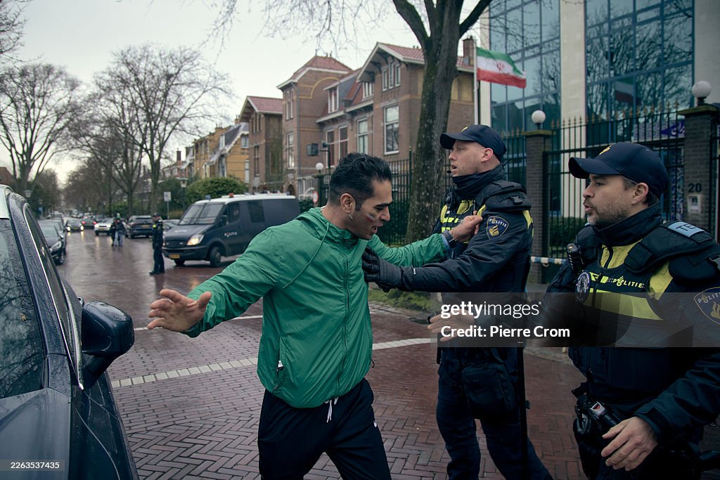 Iranian Diaspora In The Netherlands Gather To Support Regime Change