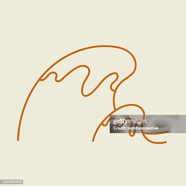 wave icon - puddle splashing stock illustrations
