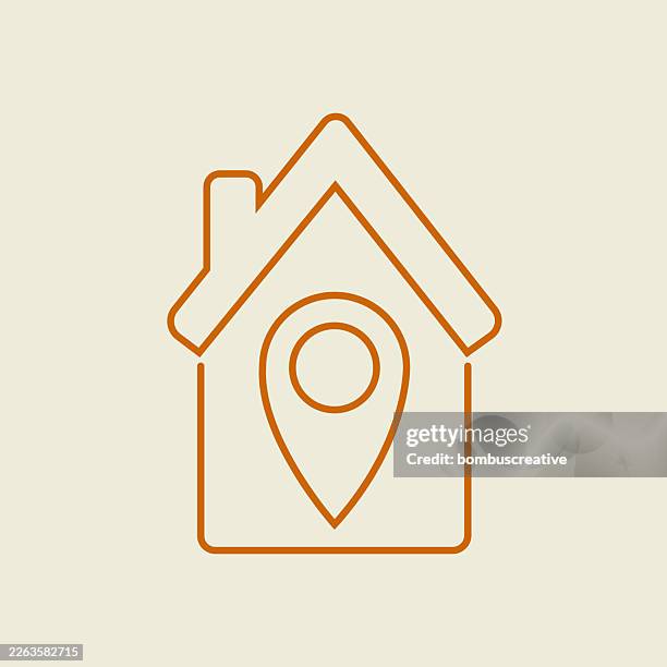 home gps map pointer pin icon arrow pin compass - hotel management stock illustrations