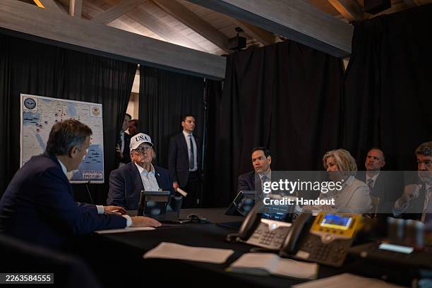 President Donald Trump oversees "Operation Epic Fury" with Central Intelligence Agency Director John Ratcliffe, U.S. Secretary of State Marco Rubio...