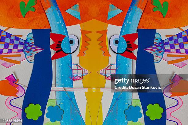 artistic abstract background with depth - wall cross section stock illustrations