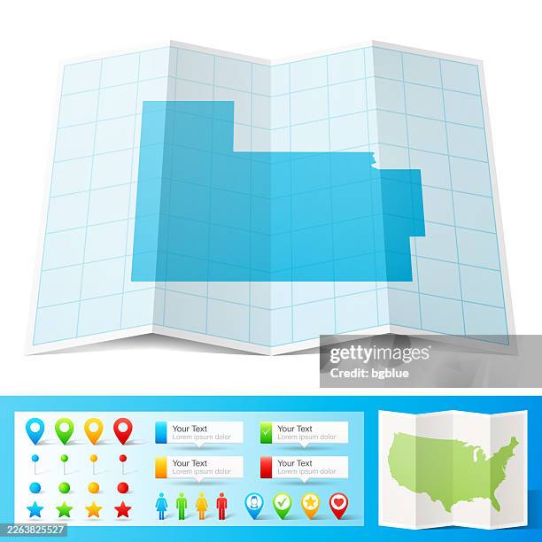 carter county, oklahoma map with location pins on white background - ardmore oklahoma stock illustrations