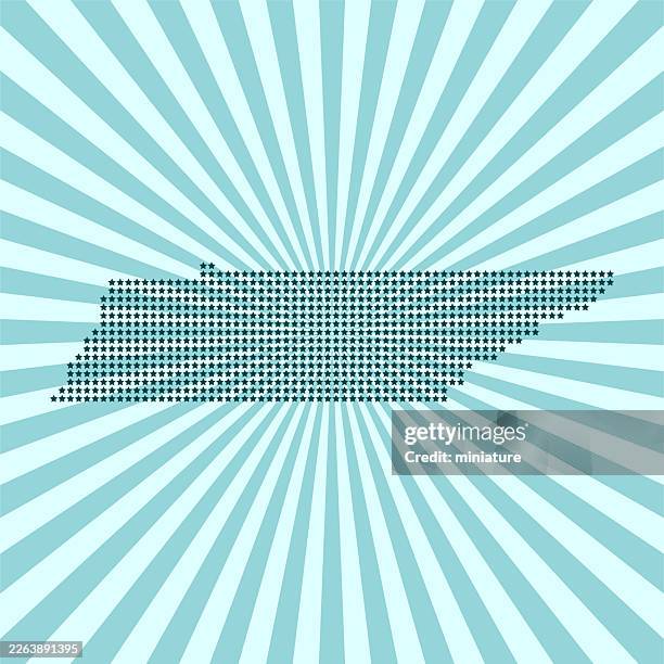 tennessee map - sunshine state stock illustrations