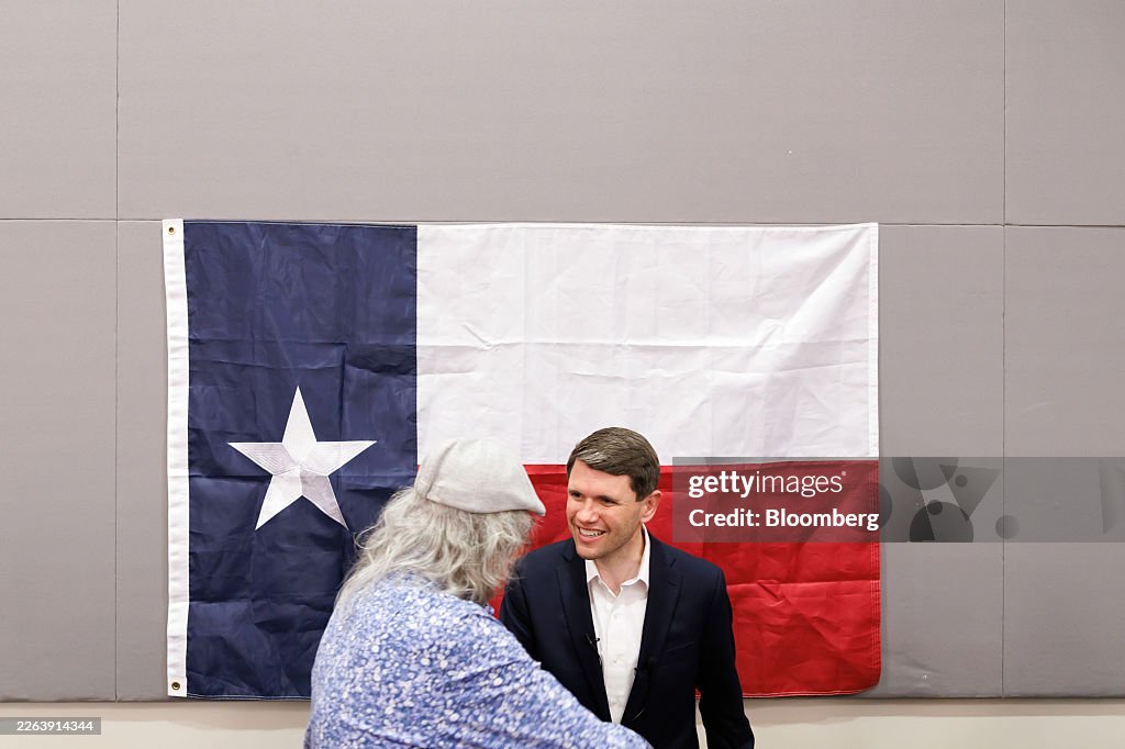 Texas State Representative Talarico Campaigns Ahead Of Primary Election