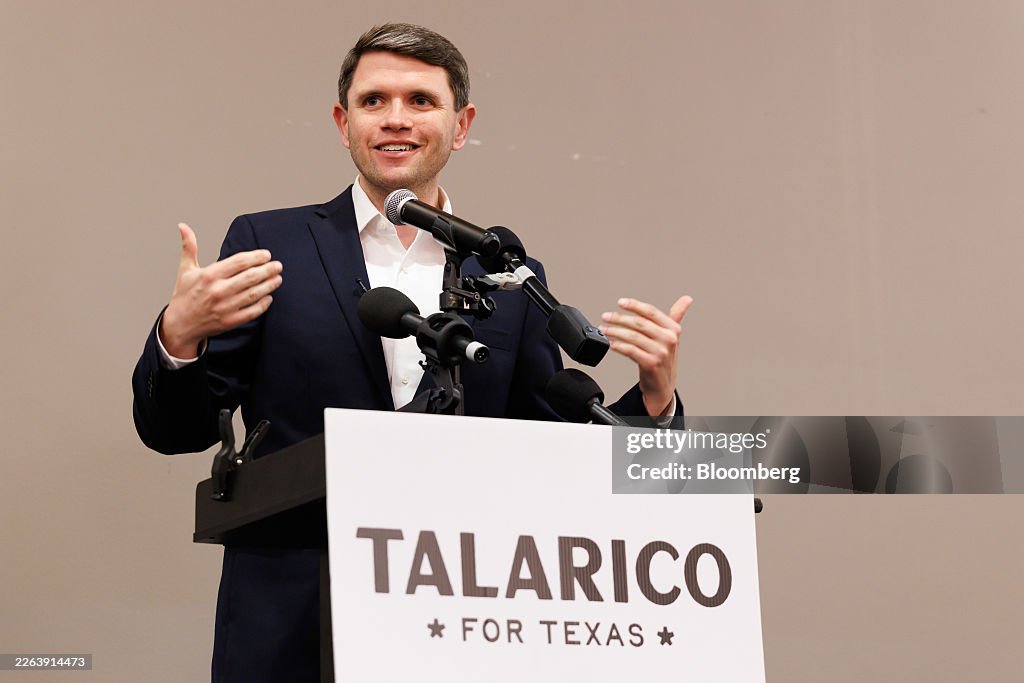 Texas State Representative Talarico Campaigns Ahead Of Primary Election
