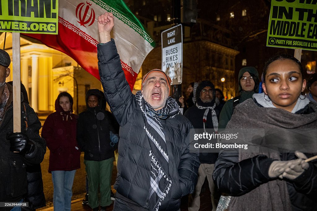 Protests As Trump Vows 'Whatever It Takes' With Iran Conflict Widening