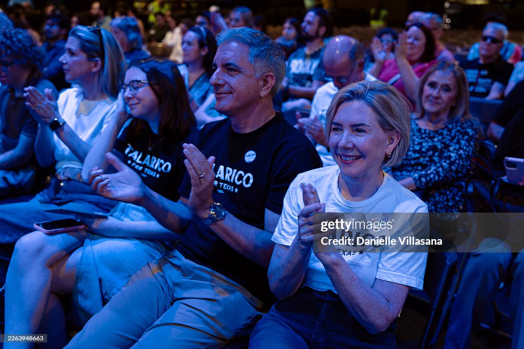 Texas Senate Candidate James Talarico Holds Campaign Rally In Houston On Eve Of Primary Election