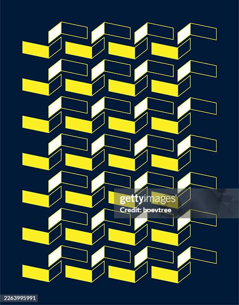 abstract geometric texture cover background - poster folded corner stock illustrations