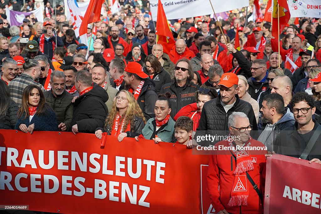 Labour Unions Protest Over Working Hours And Labour Rights