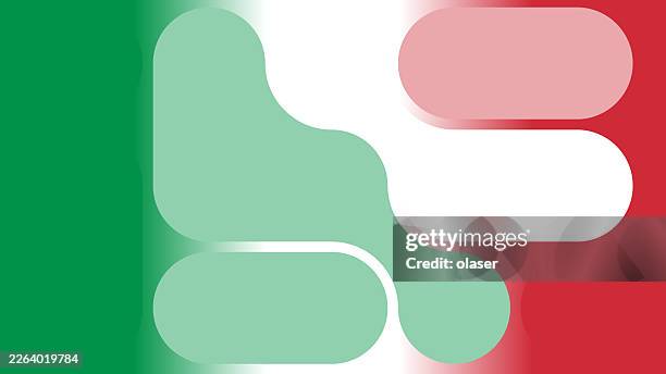 smooth green and red gradient background with rounded white and pastel green shapes creating flowing, abstract patterns and soft edges. - italian pattern stock illustrations