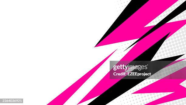 abstract racing stripe graphic background. sport dynamic geometric shape vector. speed motion abstract design. extreme sport background with sharp geometric shapes - decal design stock illustrations