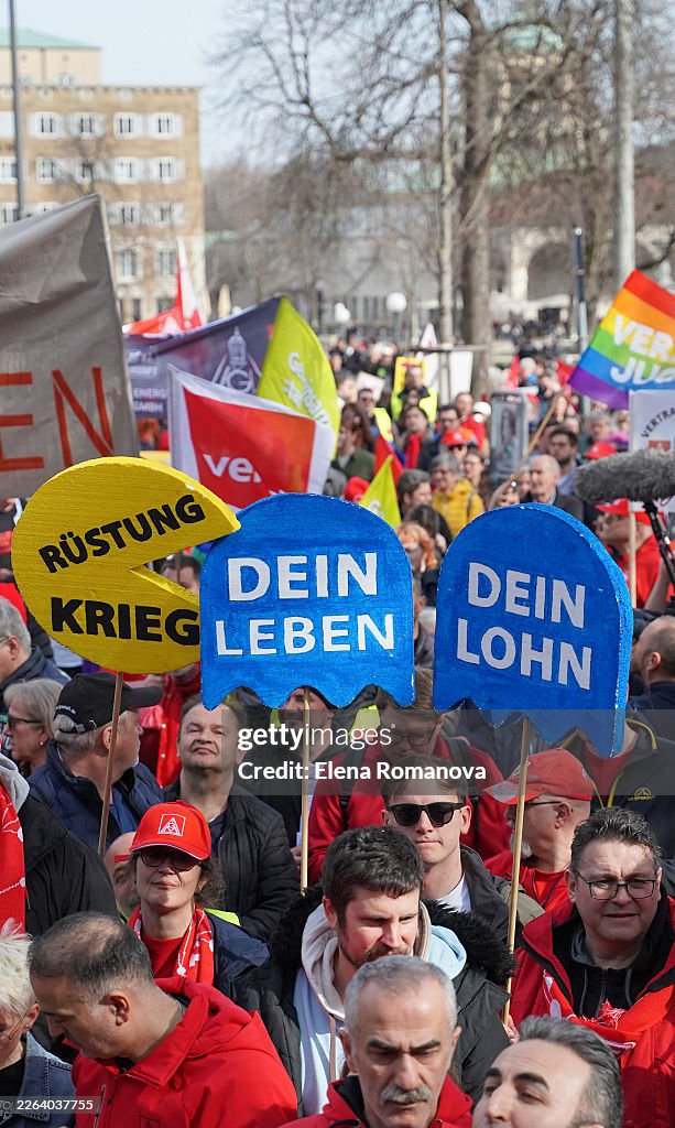 Labour Unions Protest Over Working Hours And Labour Rights