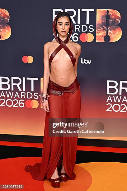 Kara Marni attends The BRIT Awards 2026 at Co-op Live on February 28, 2026 in Manchester, England.