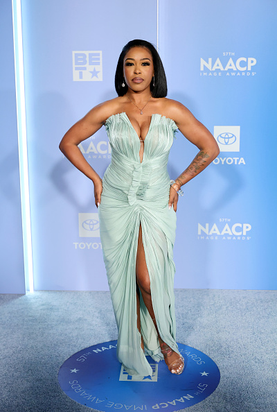 Dominque Perry Threads DomiNque Perry attends the 57th NAACP Image Awards at Pasadena Civic ...