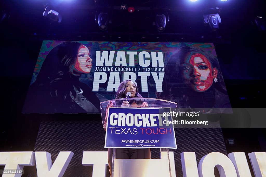 Congresswoman Crockett Holds Primary Election Night Event