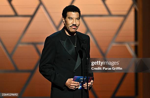 Lionel Richie speaks onstage during the 57th NAACP Image Awards at Pasadena Civic Auditorium on February 28, 2026 in Pasadena, California.