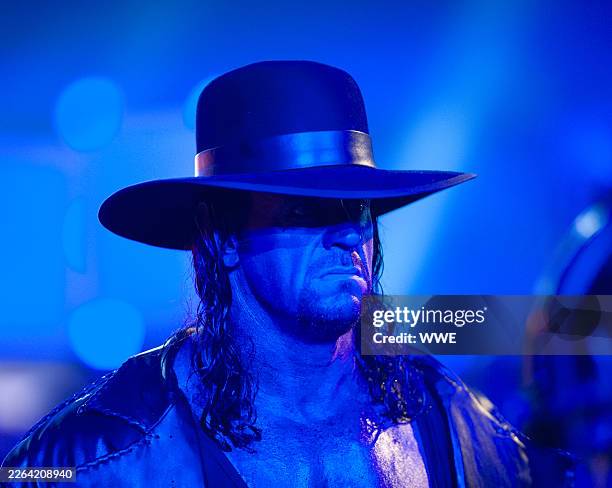 Undertaker enters the ring during WrestleMania XXV at Reliant Stadium on April 5, 2009 in Houston, Texas.