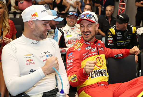 Shane Rohan Shell Joey Logano, driver of the Shell Pennzoil Ford, and Shane Van... News ...